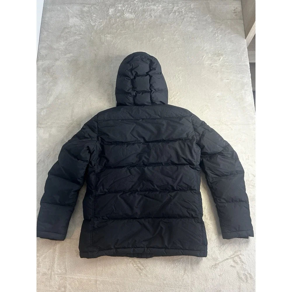 Uniqlo Men's Medium Seamless Down Parka Puffer Jacket Black 311-183406